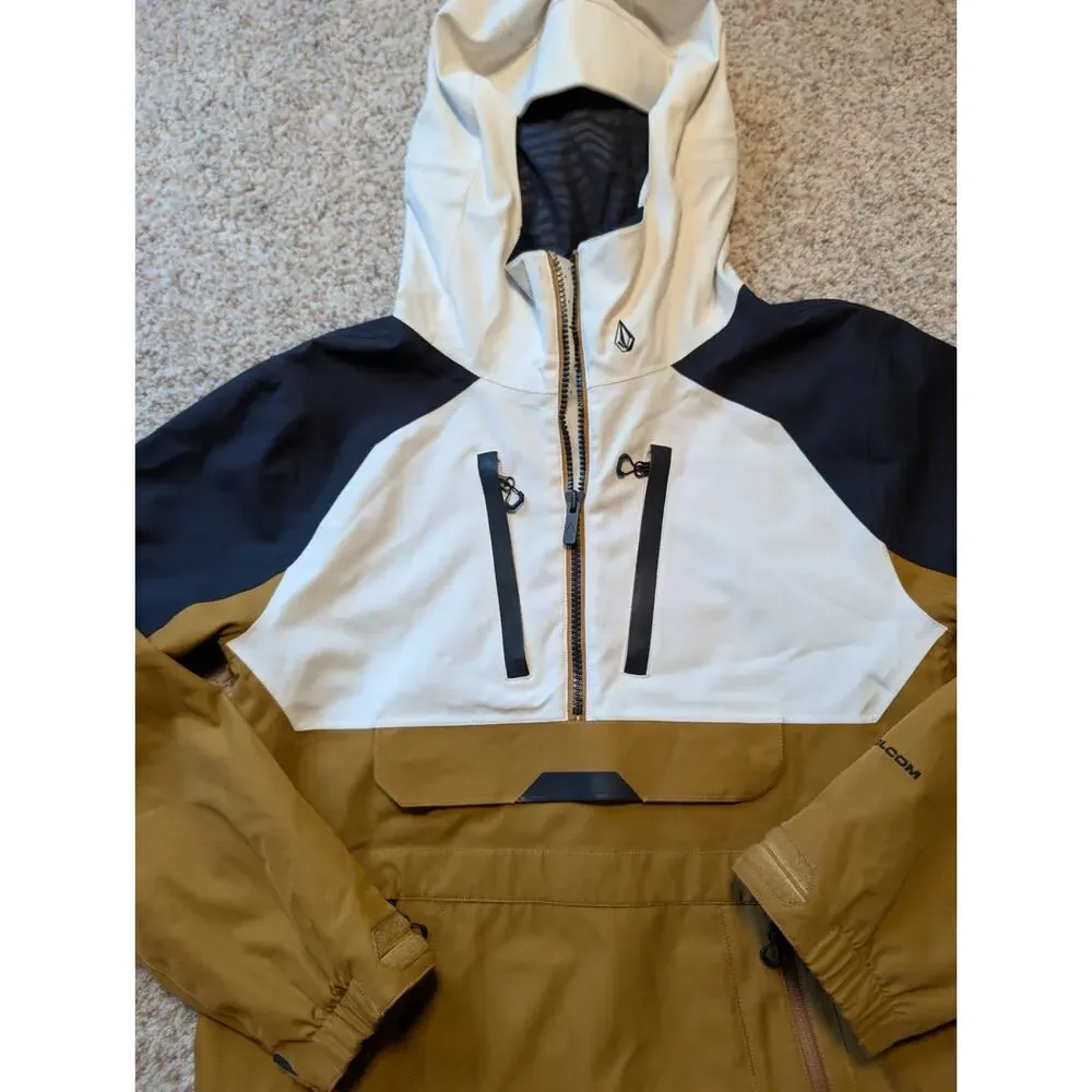 Volcom Men's Brighton Pullover 15K Waterproof Snowboard Anorak Jacket Size M
